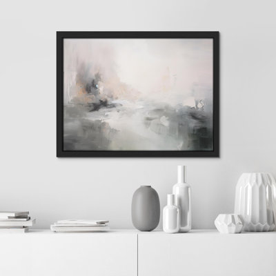 «Ethereal Mist Abstract Neutral Tone» sur papier