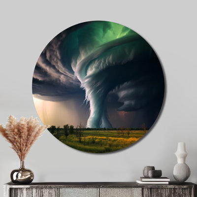 Tempête tornade symphonique - paysages ronds en métal