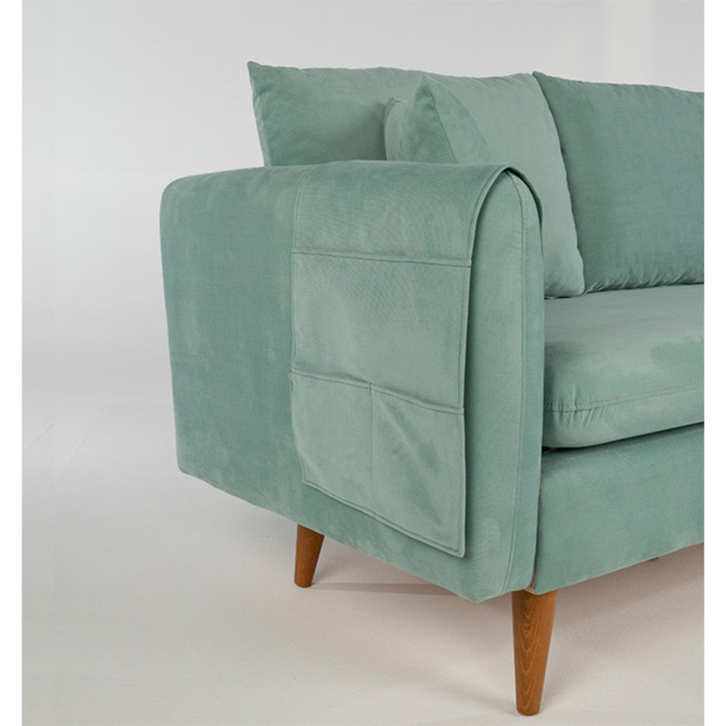 Ensemble de salon 2 pièces Aubuchon, 100% coton vert pistache