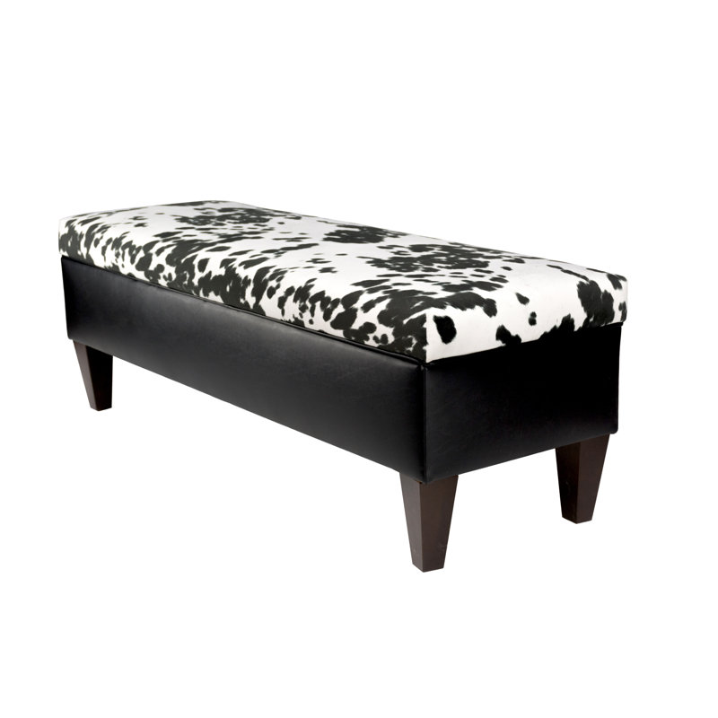 Brooke Upholstered Bench, Black