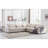 Icelyn 3 - Piece Modern and Soft Upholstered Corner Sectional with 6 Throw Pillows