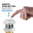Bathroom Sink Pop Up Drain Stopper with 12" tailpiece, without Overflow-88893315