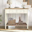 Console 2 tiroirs avec tablette ouverte Vintage