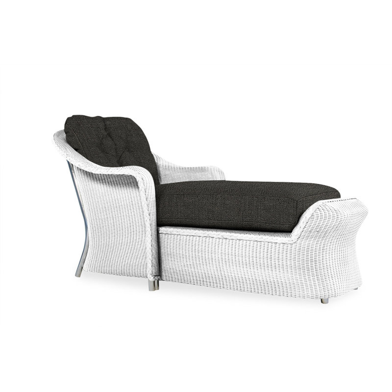 Reflections Outdoor Chaise Lounge, Fife Sahara, White