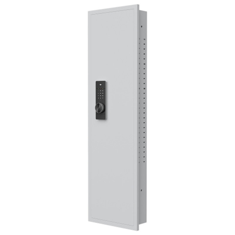 Digital Gun Safe – Adjustable Rifle Storage, White