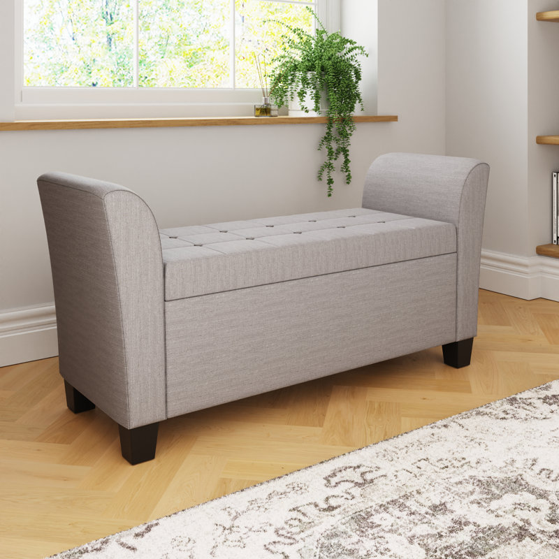 Ashley Storage Bench, Light Grey