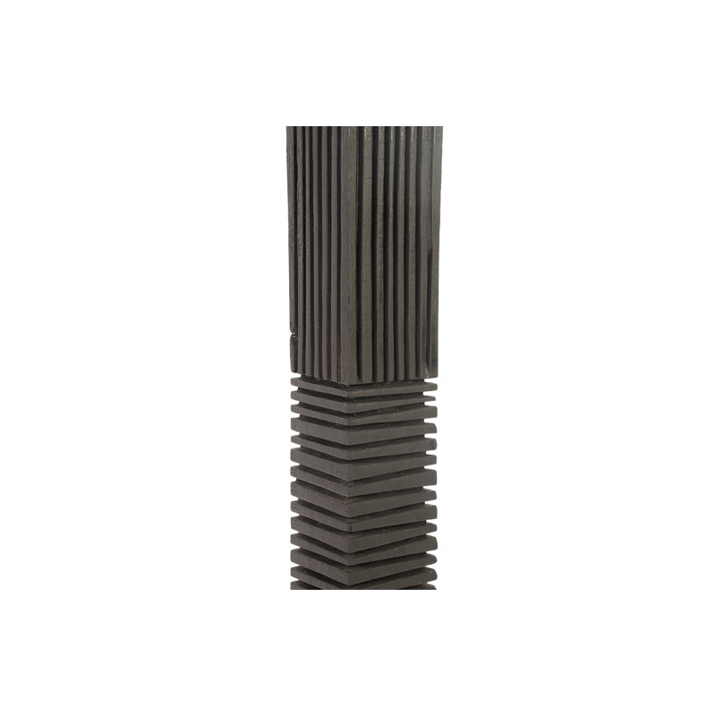 Black Wood Abstract Sculpture