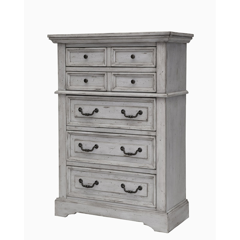 Alexei 39'' W 5 - Drawer Dresser, Antique Gray