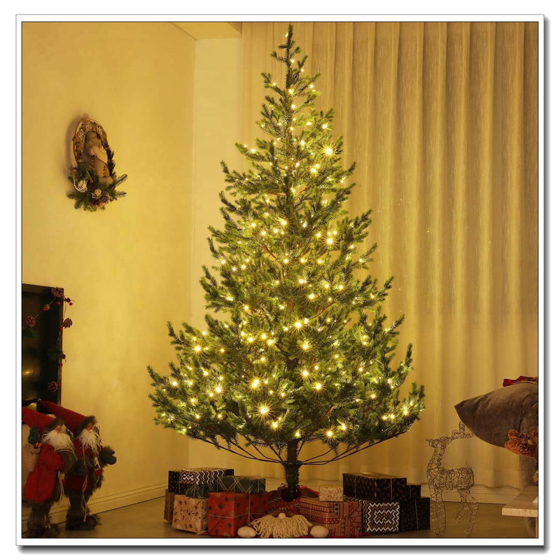 Arbre de Noël artificiel 6 pi, H 6,4 pi