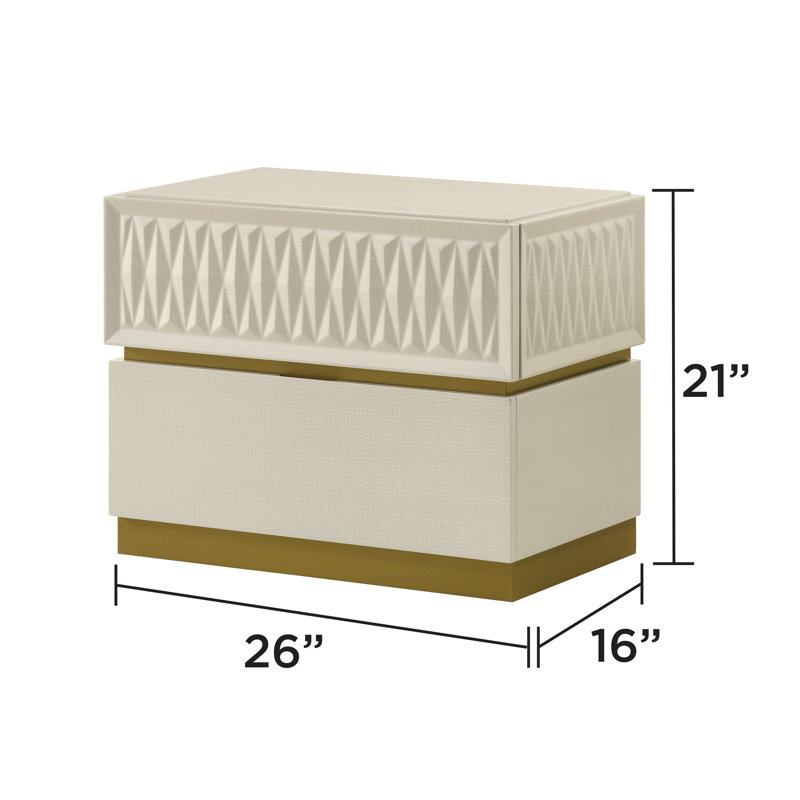 Stanbridge Nightstand Cream