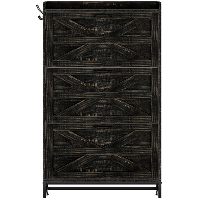 Armoire à chaussures en gris - pour l'organisation de l'entrée