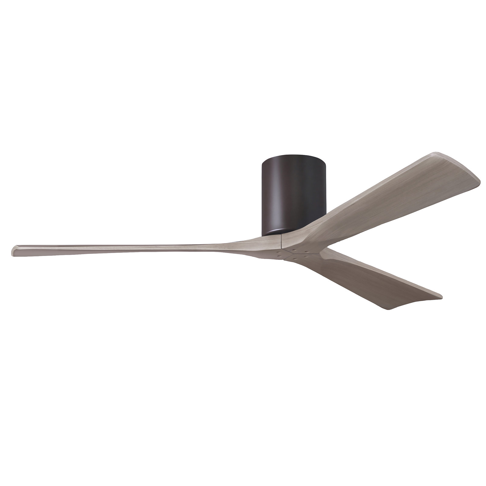Olivier 3 Blade Ceiling Fan, Textured Bronze, Gray Ash Tone, 60"