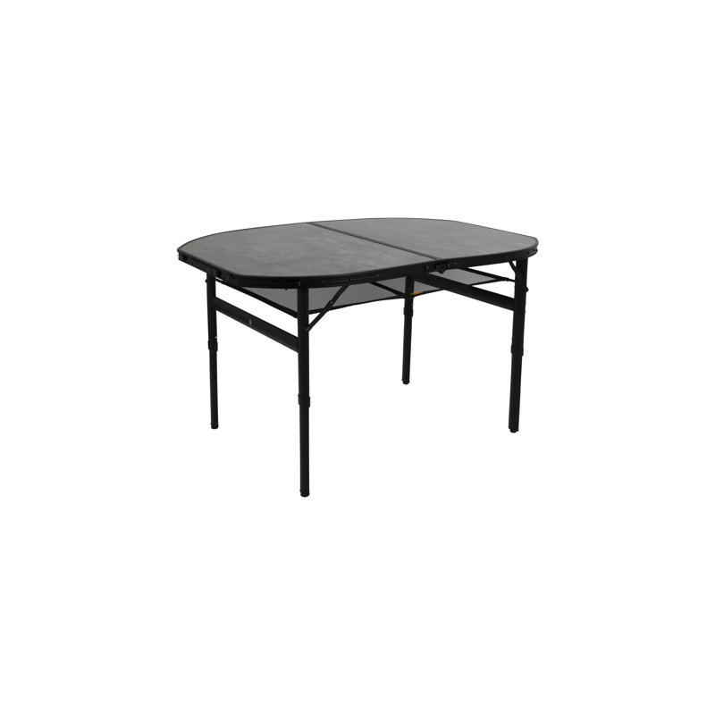 Aneysa Oval Wood Metal Folding Outdoor Camping Table , 120cm cm W 80cm cm D