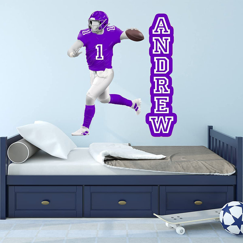 Adhésif décoratif Quarterback, Mauve, H 44 po x l 36 po
