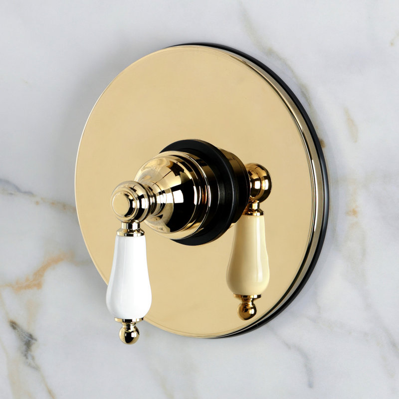 Kingston Brass Victorian Single-Handle Pressure Balanced Shower Faucet, Polished Brass