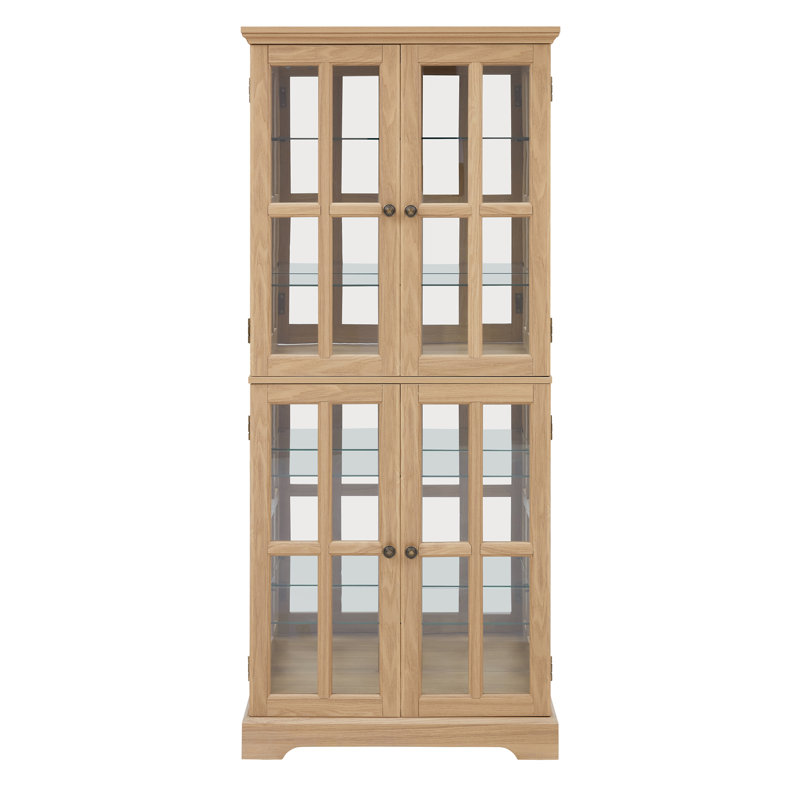 Curio Display Cabinet, Oak