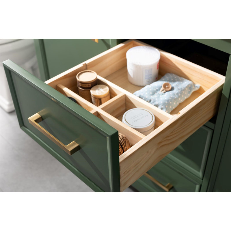 Ensemble de meuble-lavabo double 54 po Talanna, Vert Vogue