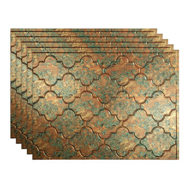 American Tin Ceilings Tin Backsplash [5-Pack With Trim Kit] In