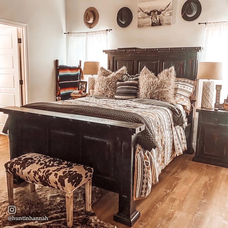 Desert Sage Gray and Tan Cotton Reversible Full Quilt Set