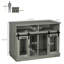 Mobilier pour cage de chien pour grands chiens ou chenil double pour petits chiens avec tablettes-2048103713