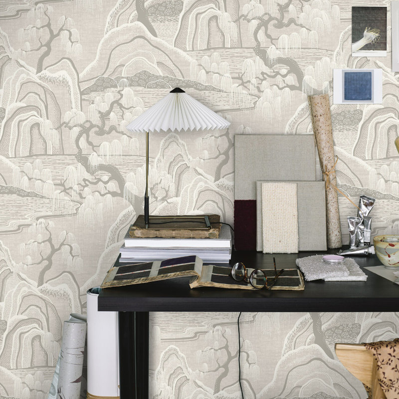 Papier peint jardin Borigo Indigo