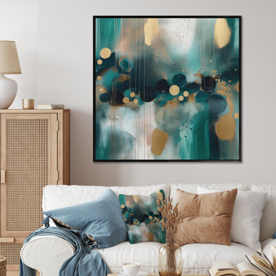 " Green Gold Marbled Meditations III "