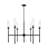 Esme Matte Black 6 Light Chandelier-123223102