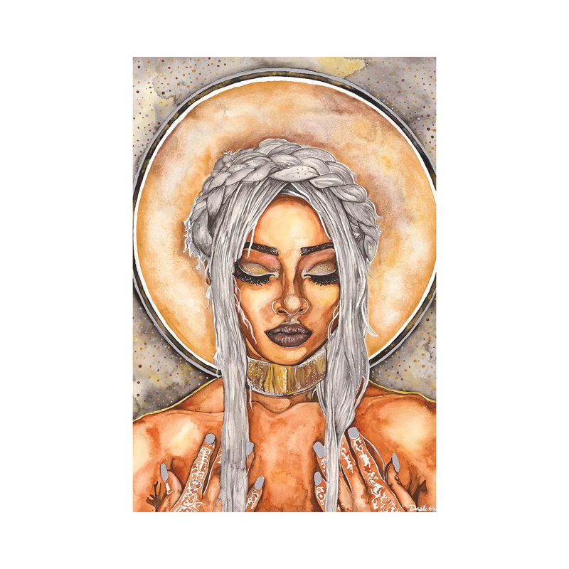 Serenity - Painting on Canvas, 66.04cm H x 45.72cm W x 3.81cm D, Wrapped Canvas