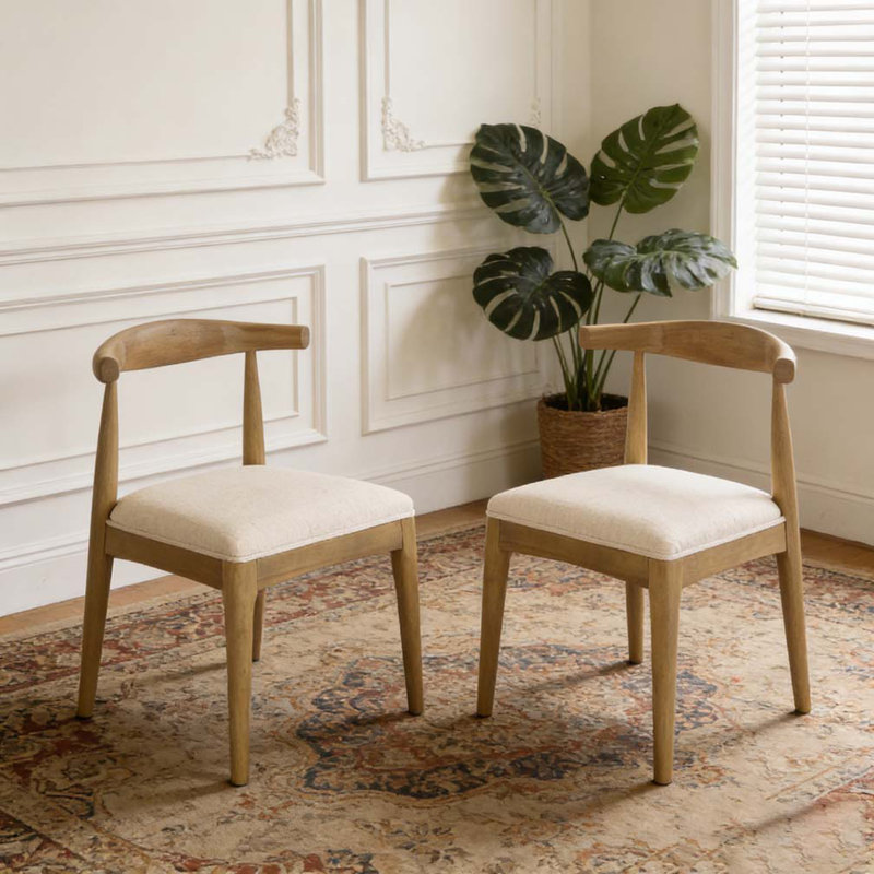 Ensemble de chaises de salle à manger, Beige