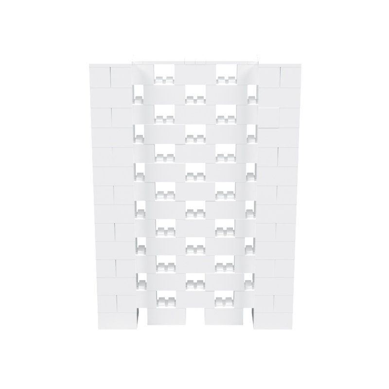 Ensemble mural Everblock, H 84 po x l 60 po x P 12 po, Blanc