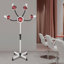 Lampe chauffante infrarouge à 5 têtes, sèche-cheveux à hauteur réglable, appareil de coiffure sur pied pour salon de beauté et salon de coiffure.