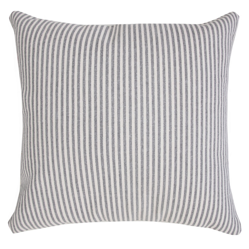 Housse et insert de coussin en coton carré Ira, 18 po x 18 po, Beige, Polyester/ Bourre en polyester