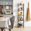 Aadian 137 cm H x 38 cm W Iron Etagere Bookcase-364614597