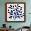 Deep Blue Branch II - Toile encadrée de qualité supérieure - prête à être accrochée-124647058-124647056