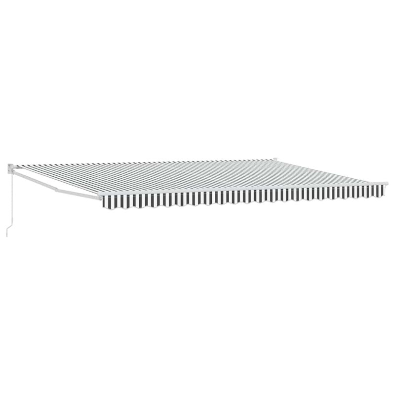 VidaXL 500cm W x 300cm D Polyester Cover Retractable Patio Awning