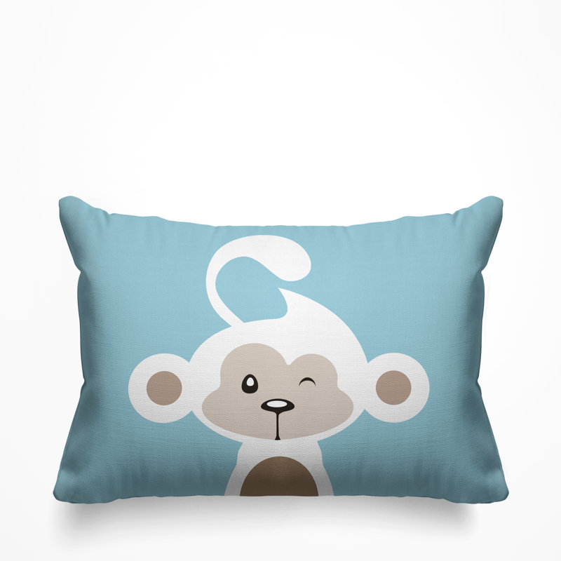 Coussin intérieur Ollie, Bleu pastel, 14 po x 20 po, Rectangle