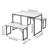 Rehobeth 4 - Person Trestle Dining Set-1585050164-1585050163