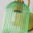 1-light 13"H Green Glass Wall Lantern