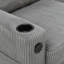 Canapé modulaire 3 places avec rangement et repose-pieds confortable American Design