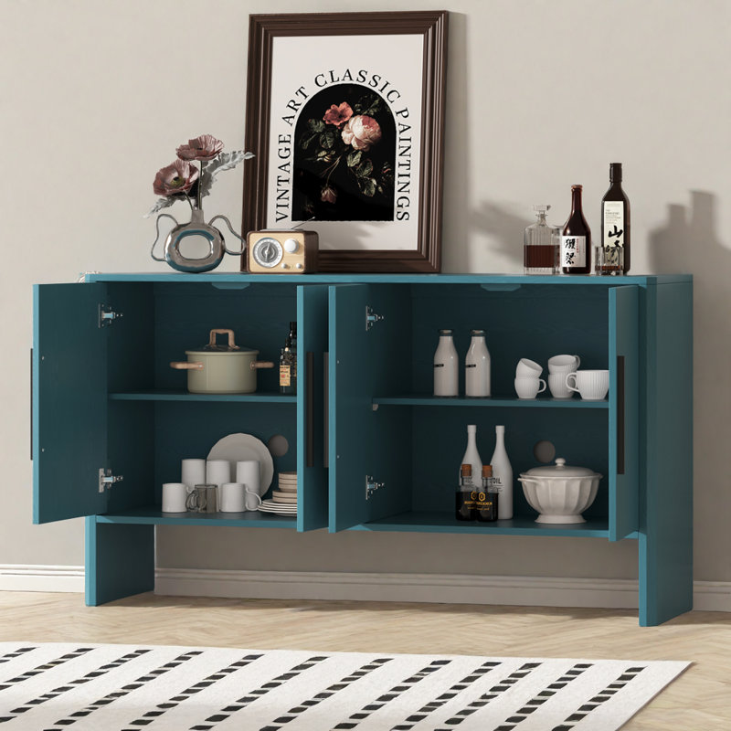 Accent Cabinet, Antique Blue