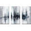 «Peggy Indigo Harbor Lights» par Nan - impression sur toile tendue 3 pièces