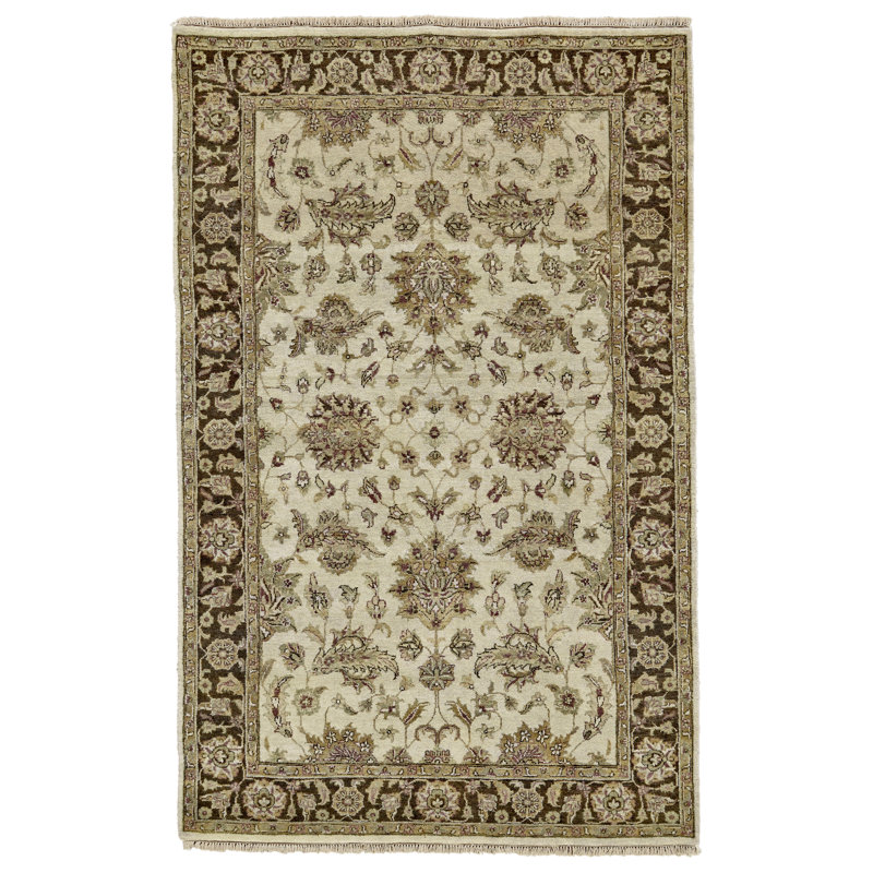 Barney Wool Oriental Area Rug, Rectangle 2' x 3'