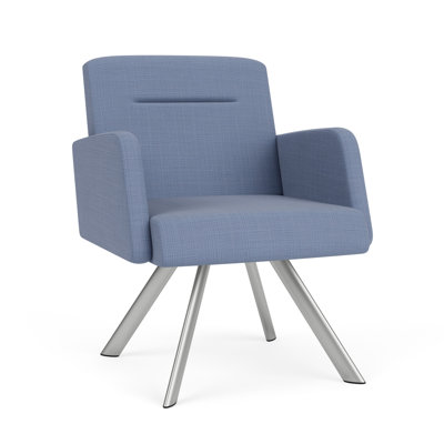 Willow Lounge Reception Guest Chair Steel Legs