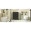 Meuble-lavabo de 24 pouces avec lavabo en céramique, 3 tiroirs, structure en bois massif, design rétro, meuble-lavabo simple à tiroir de 24 po et finition noire, trous de robinet pré-percés-199887449-199887452