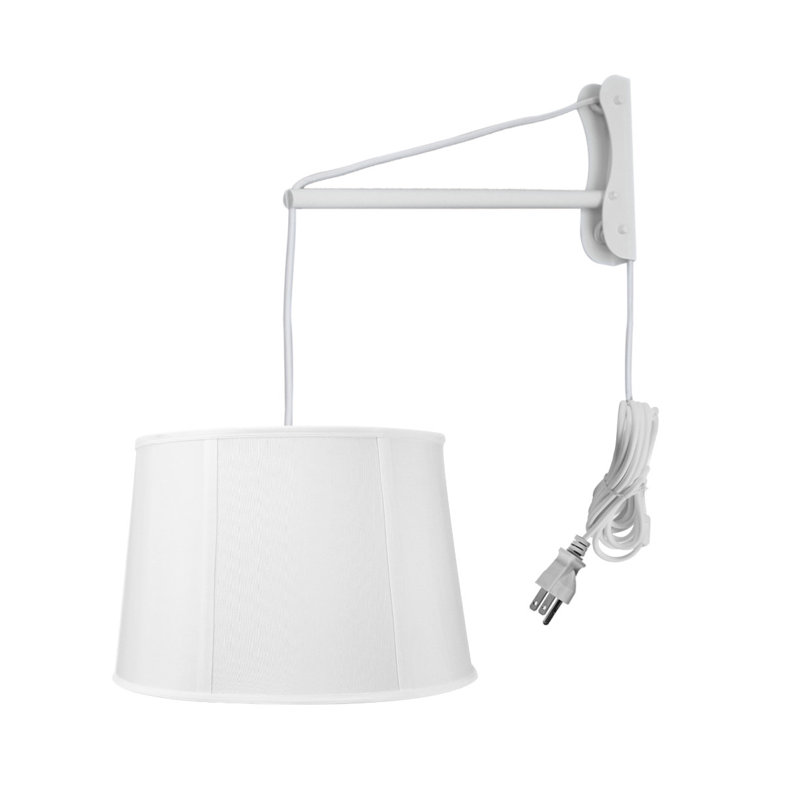 Bras pivotant 1 lumière à brancher Cola, Blanc, Blanc