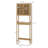 Bamboo Over The Toilet Storage Cabinet with Slatted Doors and Adjustable Shelf