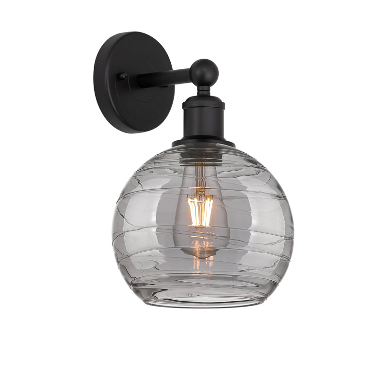 Plafonnier semi-encastré 1 lumière 8SM, Noir mat
