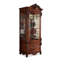 Vitrines en bois massif marron et verre