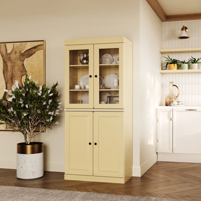 Armoire garde-manger 100% bois massif Kaniesha Palace Imports