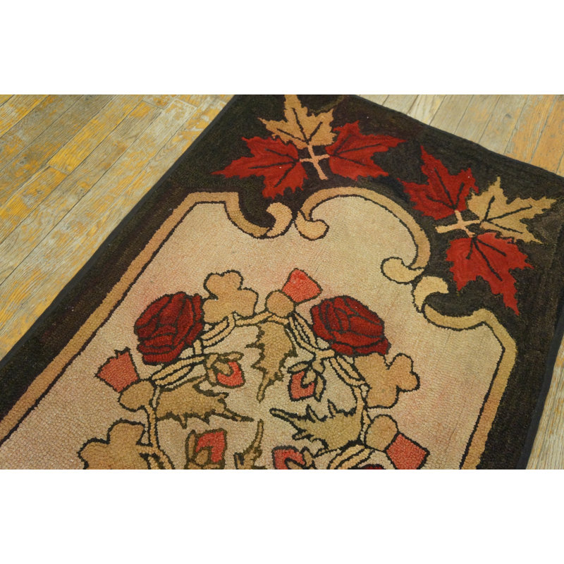 Hand Knotted Wool Floral Area Rug